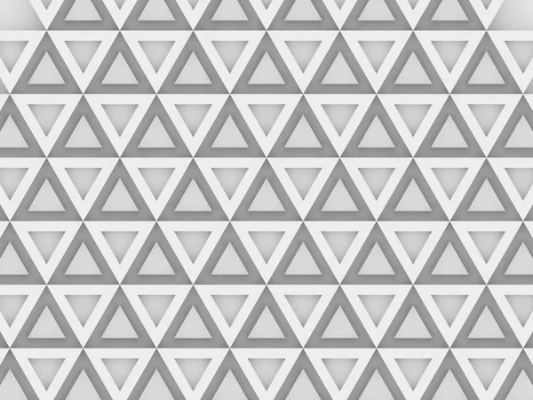 Equilateral triangles - white abstract background — Stock Photo, Image