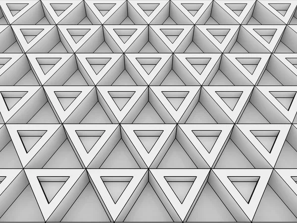 Liksidiga trianglar - vit abstrakt bakgrund — Stockfoto