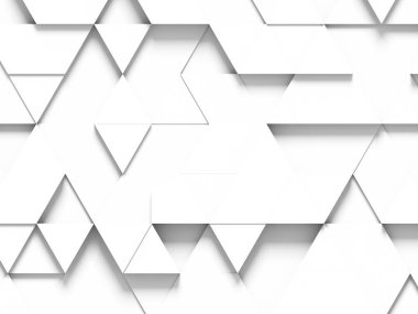 eşkenar üçgen - beyaz arka plan ile gölgeler