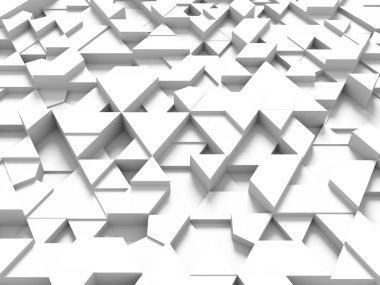 eşkenar üçgen - beyaz arka plan ile gölgeler