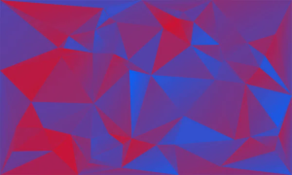 Triângulos fundo abstrato - vermelho azul —  Vetores de Stock
