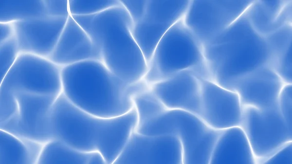 White abstract waves on blue background - smooth shape surface — Stock Photo, Image