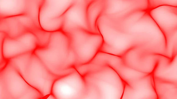 Red abstract waves on white background - smooth shape surface — Stock Photo, Image