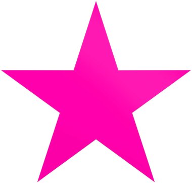 Noel yıldızı mor beyaz izole - basit 5 köşeli yıldız-