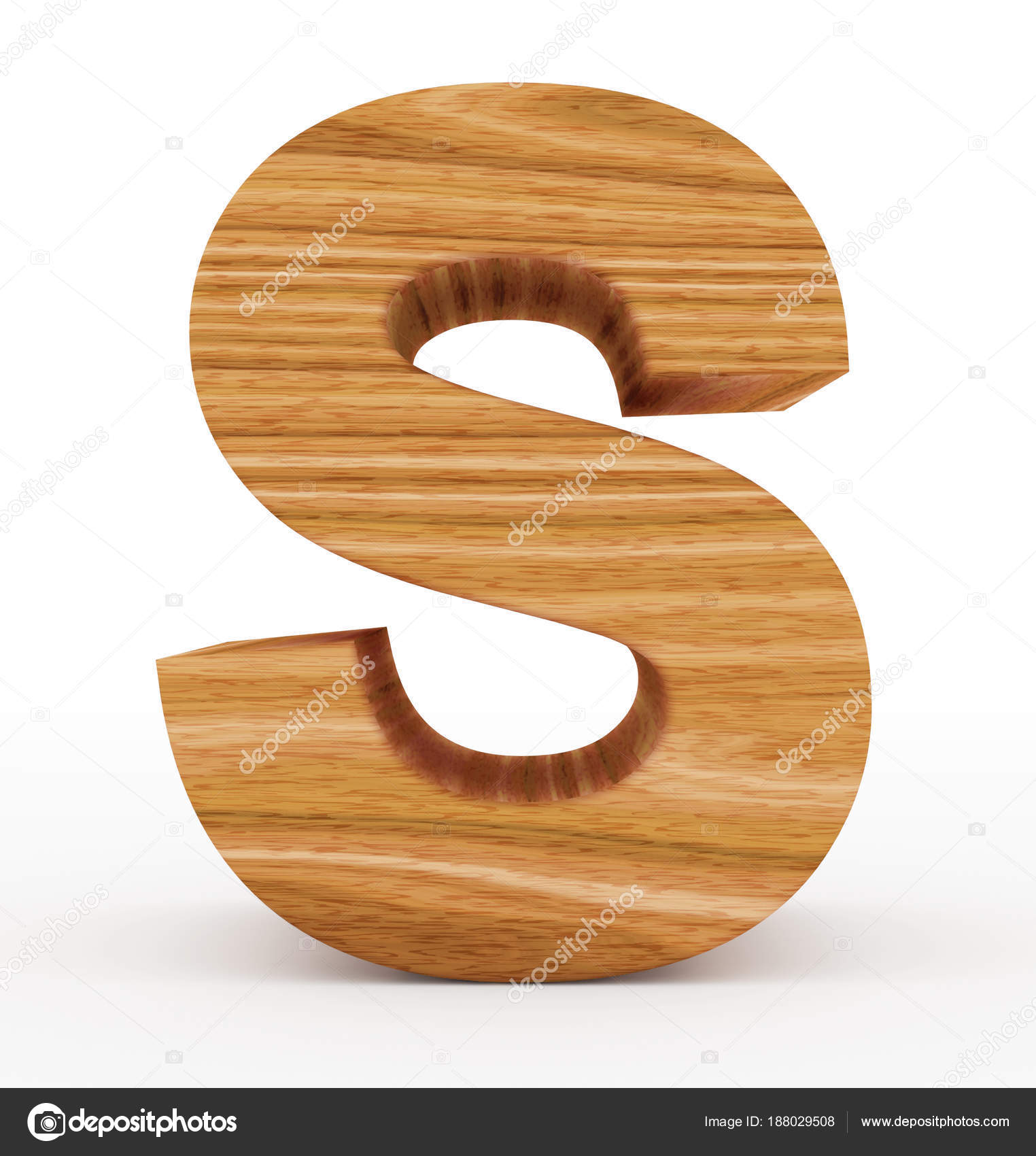 Letter S 3d Wooden Isolated On White Stock Photo 3dvlaa 188029508 Letter S 3d Wooden Isolated On White Stock Photo