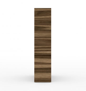 3d ahşap izole üzerinde beyaz harf ı