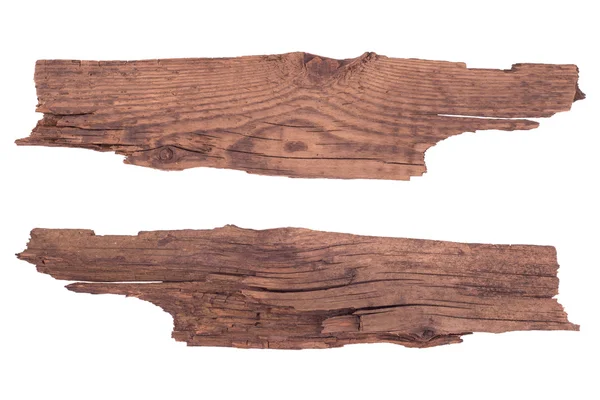Old planks isolated on white. — Stock Photo, Image