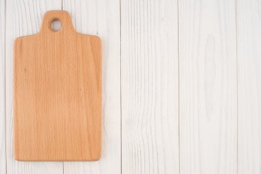 Mutfak kurulu eski Beyaz ahşap masa.