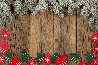 Noel kompozisyon. Noel dekorasyonu ile Ladin Şubesi