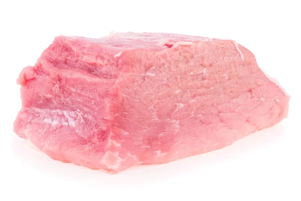 Свежее сырое мясо свинины изолированный белый фон . — стоковое фото