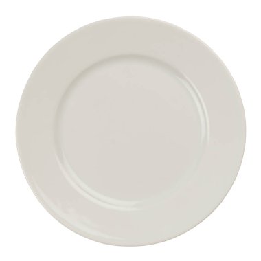 beyaz arkaplanda izole edilmiş beyaz plaka.