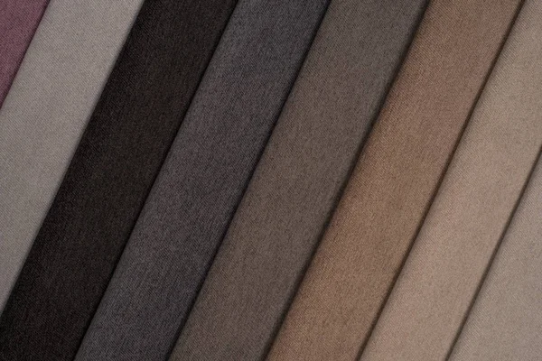 Color samples of the upholstery fabric in the assortment. — Stock Photo, Image