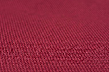 Kırmızı kumaş dokusu. Arka plan, boş şablon. 