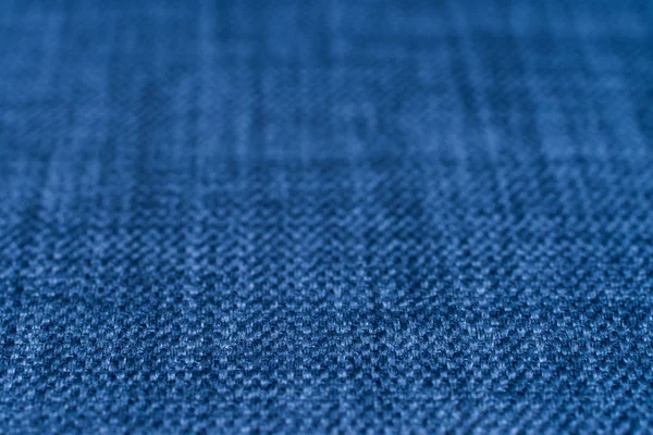 Textur aus blauem Stoff. abstrakter Hintergrund, leere Vorlage. — Stockfoto