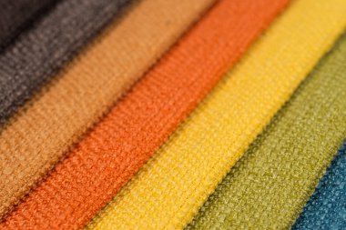 Renkli döşemelik kumaş örnekleri arka plan. Soyut backgrou