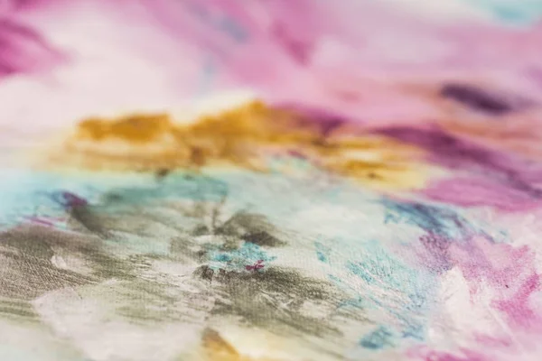 多彩色的丝绒织物选择性焦点。抽象背景, — 图库照片