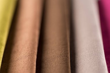 Renkli döşemelik kumaş örnekleri arka plan. Soyut backgrou