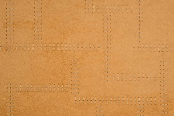 High resolution stitched suede leather texture — Stock Photo, Image