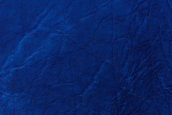 Natural blue leather texture. Abstract background, empty templat — Stock Photo, Image