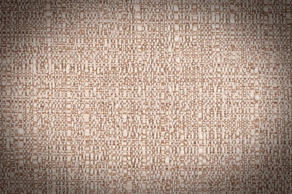 Close up of a woolen fabric of beige color. — Stock Photo, Image