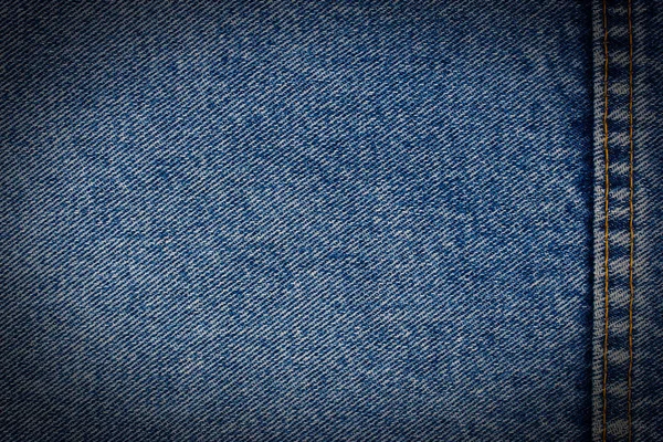 Jeans Textur Hintergrund mit Nähten — Stockfoto