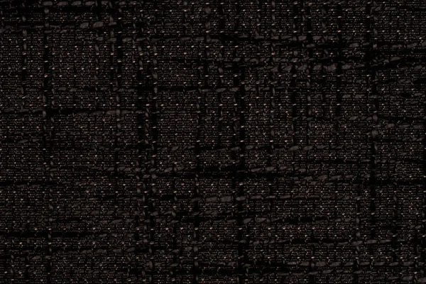 Black fabric texture. Abstract background, empty template. — Stock Photo, Image