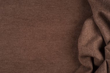 arka plan için kahverengi kumaş dokusu. Arka plan, boş 
