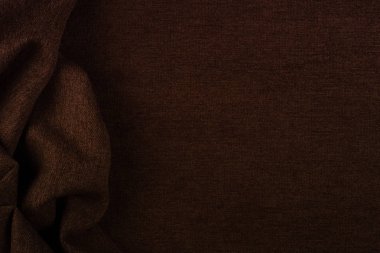 arka plan için kahverengi kumaş dokusu. Arka plan, boş 