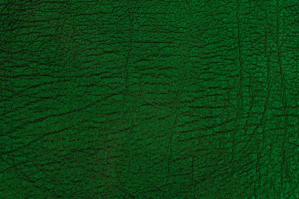 Textura de cuero verde oscuro. Contexto — Foto de Stock