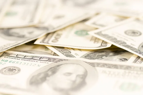 Benjamin Franklin on hundred dollars banknote. — Stock Photo, Image