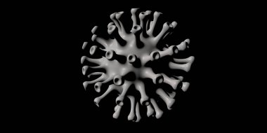 3D Çin salgını Coronavirüs 2019-ncov 