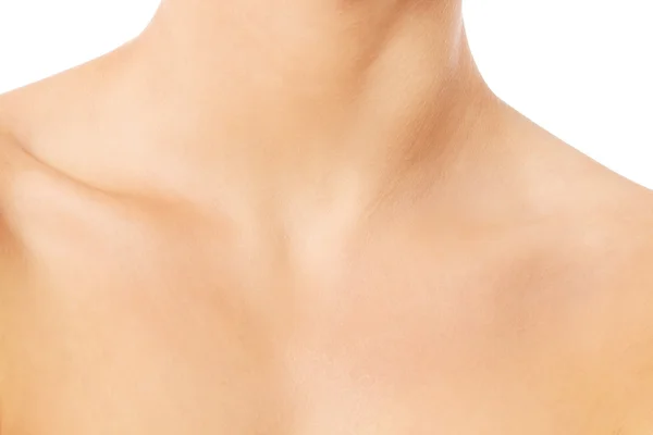 Close up of female neck and shoulder — Stock Photo, Image