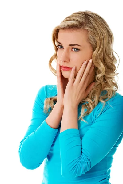 Depressed woman portrait. — Stock Photo, Image