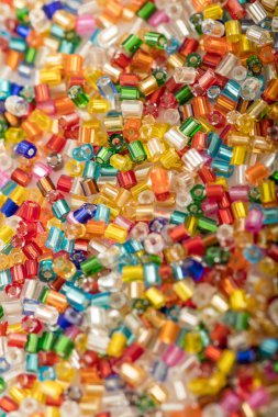 Arka plan renkli plastik boncuk