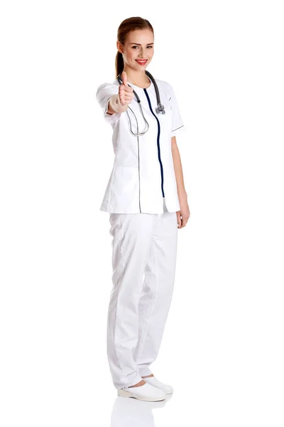 Mulher de uniforme médico — Fotografia de Stock