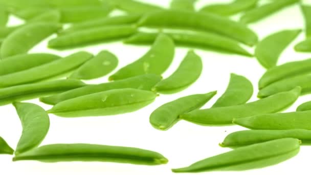 エンドウ豆-緑の食べ物 — ストック動画