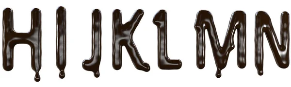 Chocolate font food type. 3d — Stock Photo, Image