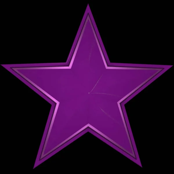 Pink star for rating — Stock Photo, Image