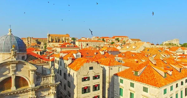 Vista panorámica de la calle Stradun en Dubrovnik —  Fotos de Stock