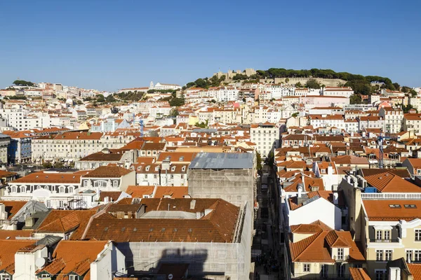 Lissabon med slott, Portugal — Stockfoto