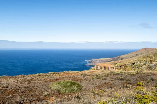 Landskap Garafa Med Gammalt Hus Palma Kanarieöarna Spanien Royaltyfria Stockfoton