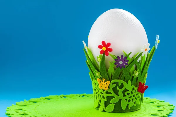 Uovo bianco di Pasqua — Foto Stock