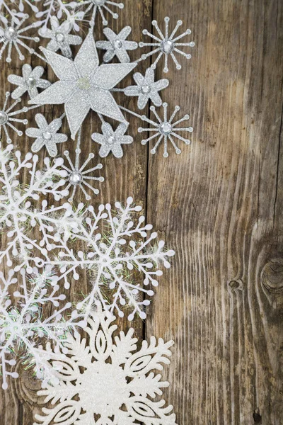 Ornamentos de Natal. Flocos de neve . — Fotografia de Stock