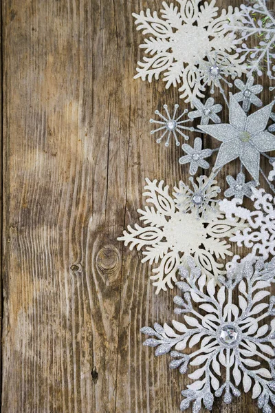 Granicy Christmas płatki śniegu — Zdjęcie stockowe