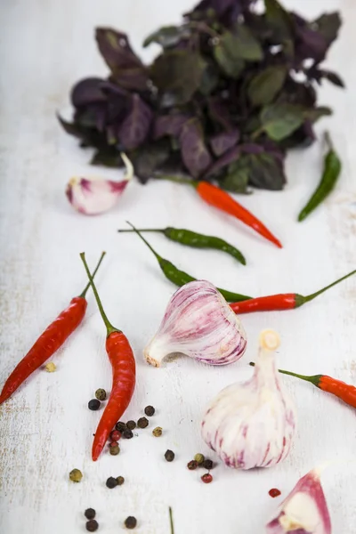 Prezzemolo, aneto e basilico — Foto Stock