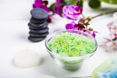 Spa uygulamaları ahşap tablo 