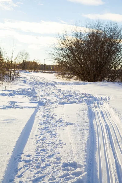 Güzel kış manzarası.
