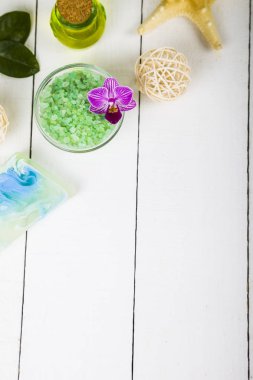 Spa uygulamaları ahşap tablo 