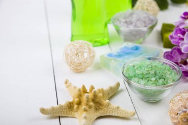 Spa uygulamaları ahşap tablo 