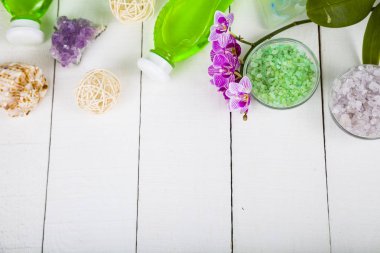 Spa uygulamaları ahşap tablo 